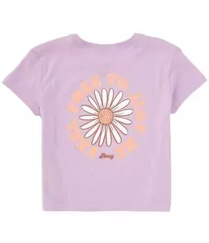 Футболка с короткими рукавами Roxy Big Girls Feel Free, фиолетовый