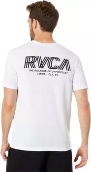 Футболка с короткими рукавами RVCA Copy, белый