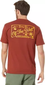 Футболка с короткими рукавами Sixty Sixers Club Vans, цвет Burnt Henna