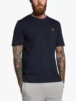 Футболка с короткими рукавами Slub Lyle & Scott, темно-синий