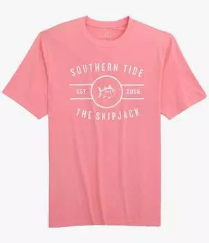 Футболка с короткими рукавами Southern Tide Across The Chest Skipjack, розовый