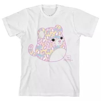 Футболка с короткими рукавами Squishmallows Michaela для девочек 7–16 лет Licensed Character, белый