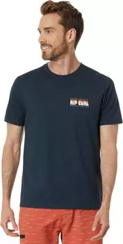 Футболка с короткими рукавами Surf Revival Boxin Rip Curl, темно-синий