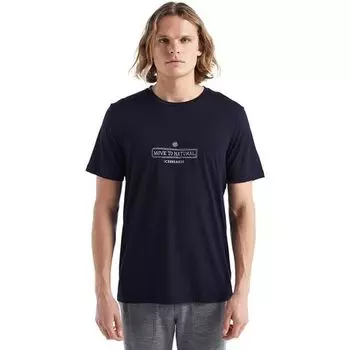 Футболка с короткими рукавами Tech Lite II Grown Down South мужская Icebreaker, цвет Midnight Navy