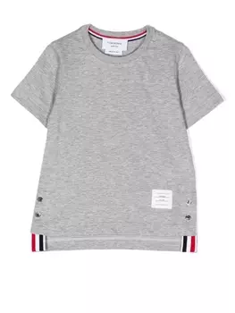 Футболка с короткими рукавами Thom Browne Kids, серый