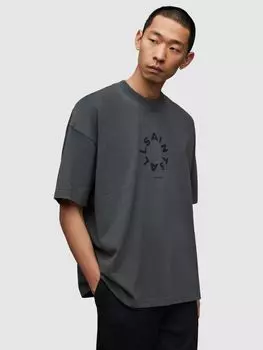 Футболка с короткими рукавами Tierra AllSaints, галактика серый