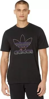 Футболка с короткими рукавами Trefoil Series 3 adidas, черный