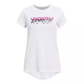 Футболка с короткими рукавами Under Armour Wordmark Maker для девочек 7–16 лет, белый
