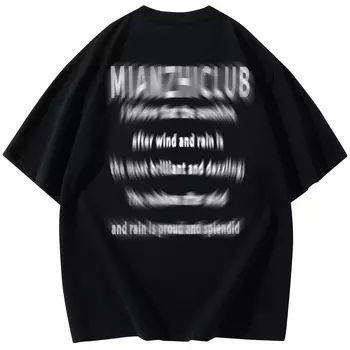 Футболка с короткими рукавами унисекс Cotton, темно-синий