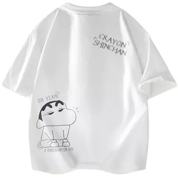 Футболка с короткими рукавами унисекс Crayon Shinchan, черный