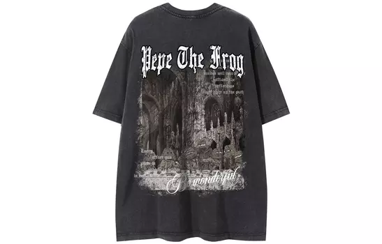 Футболка с короткими рукавами унисекс Pepe The Frog, Coffee