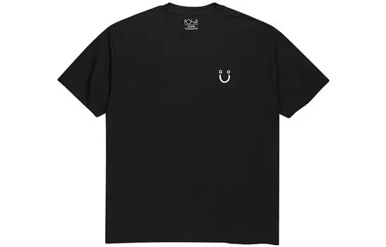 Футболка с короткими рукавами унисекс POLAR SKATE CO, Black Smiley Face