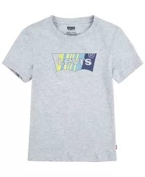 Футболка с короткими рукавами в цветную полоску Little Boys Levi's
