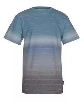 Футболка с короткими рукавами в полоску Big Boys Malcolm Fade Stripe Univibe, синий
