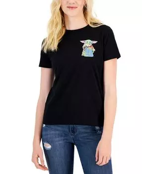 Футболка с короткими рукавами yoda mandalorian для юниоров Disney, мульти