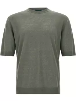 Футболка с короткими рукавами Zanone, зеленый