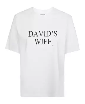 Футболка с короткими рукавами Жена Дэвида Victoria Beckham, белый
