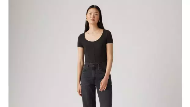 Футболка с корсетом «Марс» Levi's, цвет Caviar - Black