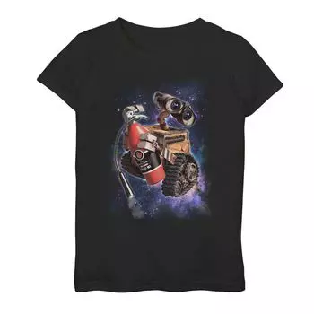 Футболка с космическим портретом для девочек Disney Pixar Wall-E огнетушитель Licensed Character