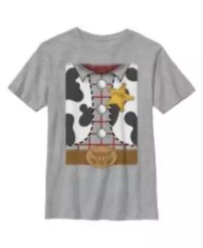 Футболка с костюмом шерифа Вуди для мальчика «История игрушек» Детская футболка Disney Pixar