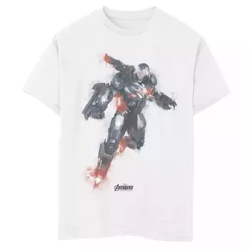 Футболка с краской для мальчиков 8–20 лет «Marvel Avengers Endgame War Machine» Licensed Character