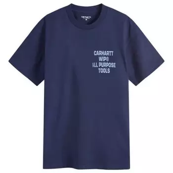 Футболка с крестообразным винтом Carhartt Wip, синий