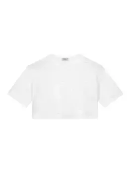 Футболка с кристаллами DONDUP, белый