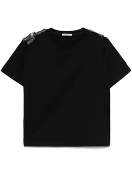 Футболка с кристаллами Parlor, черный