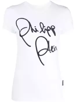 Футболка с кристаллами Philipp Plein, белый