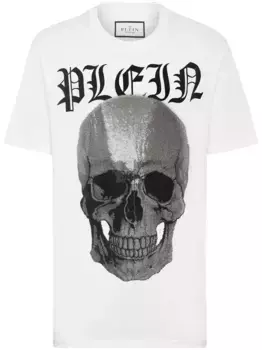 Футболка с кристаллами Philipp Plein, белый