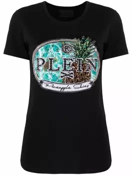 Футболка с кристаллами Philipp Plein, черный