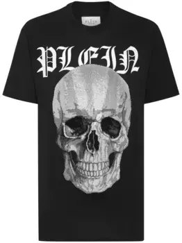 Футболка с кристаллами Philipp Plein, черный