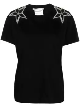 Футболка с кристаллами STELLA MCCARTNEY, черный