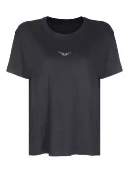 Футболка с кристаллами Zadig&Voltaire, черный