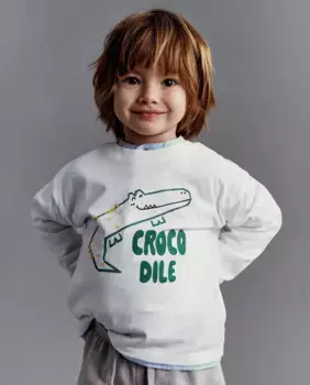 Футболка с крокодилом Sfera, белый