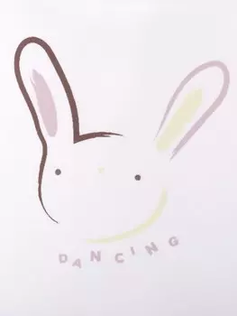 Футболка с кроликом Knot, белый