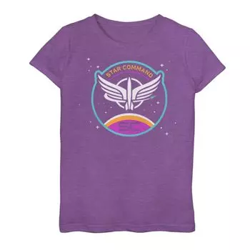 Футболка с круглым логотипом Disney's Buzz Lightyear для девочек 7–16 лет Star Command Disney