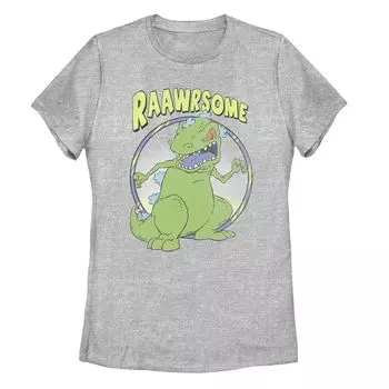 Футболка с круглым плакатом Juniors Rugrats Reptar Raawsome Licensed Character