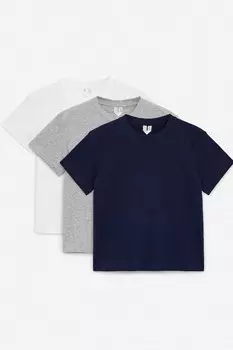 Футболка с круглым вырезом, 3 шт. в упаковке Arket, мультиколор