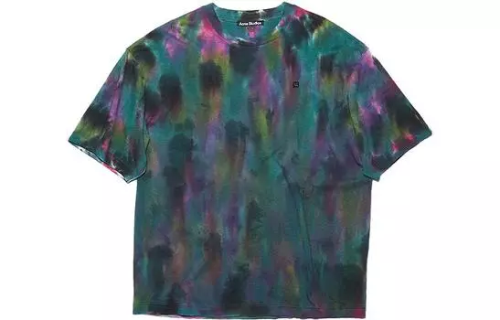 Футболка с круглым вырезом Acne Studios, зеленый