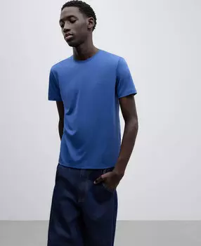 Футболка с круглым вырезом Adolfo Dominguez, синий