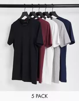 Футболка с круглым вырезом ASOS DESIGN - МУЛЬТИ