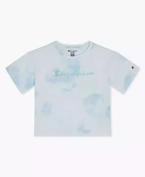 Футболка с круглым вырезом Big Girls Tie Dye Meet Greet Champion, розовый