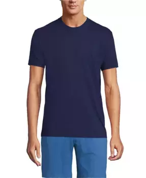 Футболка с круглым вырезом Big & Tall, 3 шт Lands' End, мультиколор