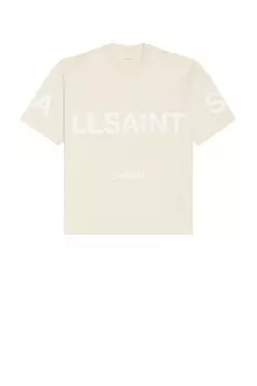 Футболка с круглым вырезом Biggy crew neck tee от Allsaints, bailey taupe