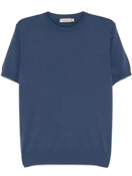 Футболка с круглым вырезом Canali, синий