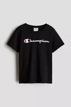 Футболка с круглым вырезом Champion, черный