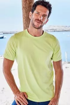 Футболка с круглым вырезом Cotton Traders, зеленый