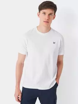 Футболка с круглым вырезом Crew Clothing, белая