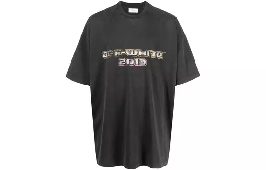 Футболка с круглым вырезом Digit Bacchus Off-White, темно-серый